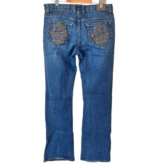 Disney Parks Mickey Mouse Embroidered Bootcut Jean - Picture 1 of 16